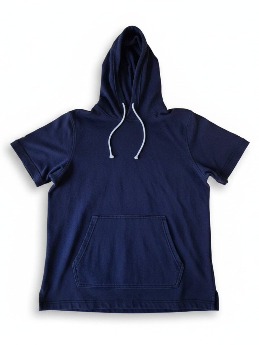 Under Armour Short Sleeve Hoodie Navy Blue Men's Size L Loose Fit
